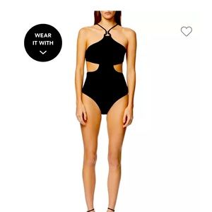 NWT super flattering Cut out bodysuit Herve Léger!